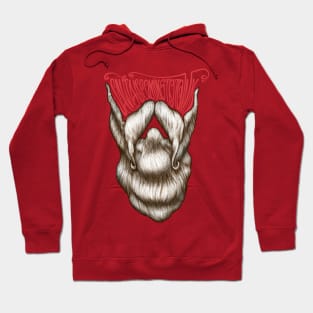 Santa Is Coming To Town Beard Hoodie